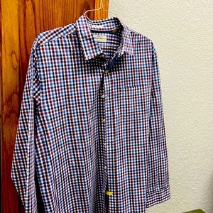 Men’s plaid dress shirt